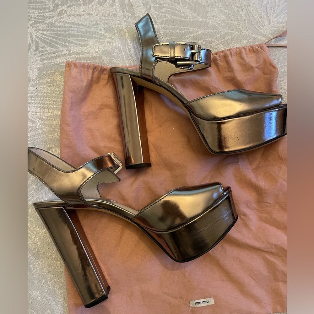Michael Kors metallics platform sandal silver - Picture 5 of 6